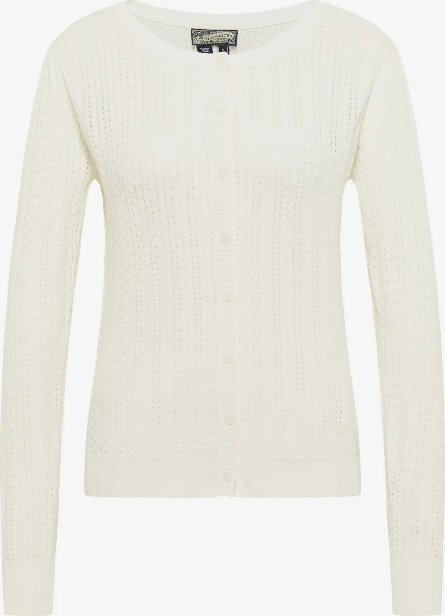 DreiMaster Vintage Gilets Cardigan Femme Blanc Cassé 1 DreiMaster Vintage Gilets Cardigan Femme Blanc Cassé