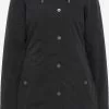DreiMaster Vintage Manteaux De Pluie Manteau Fonctionnel Femme Noir