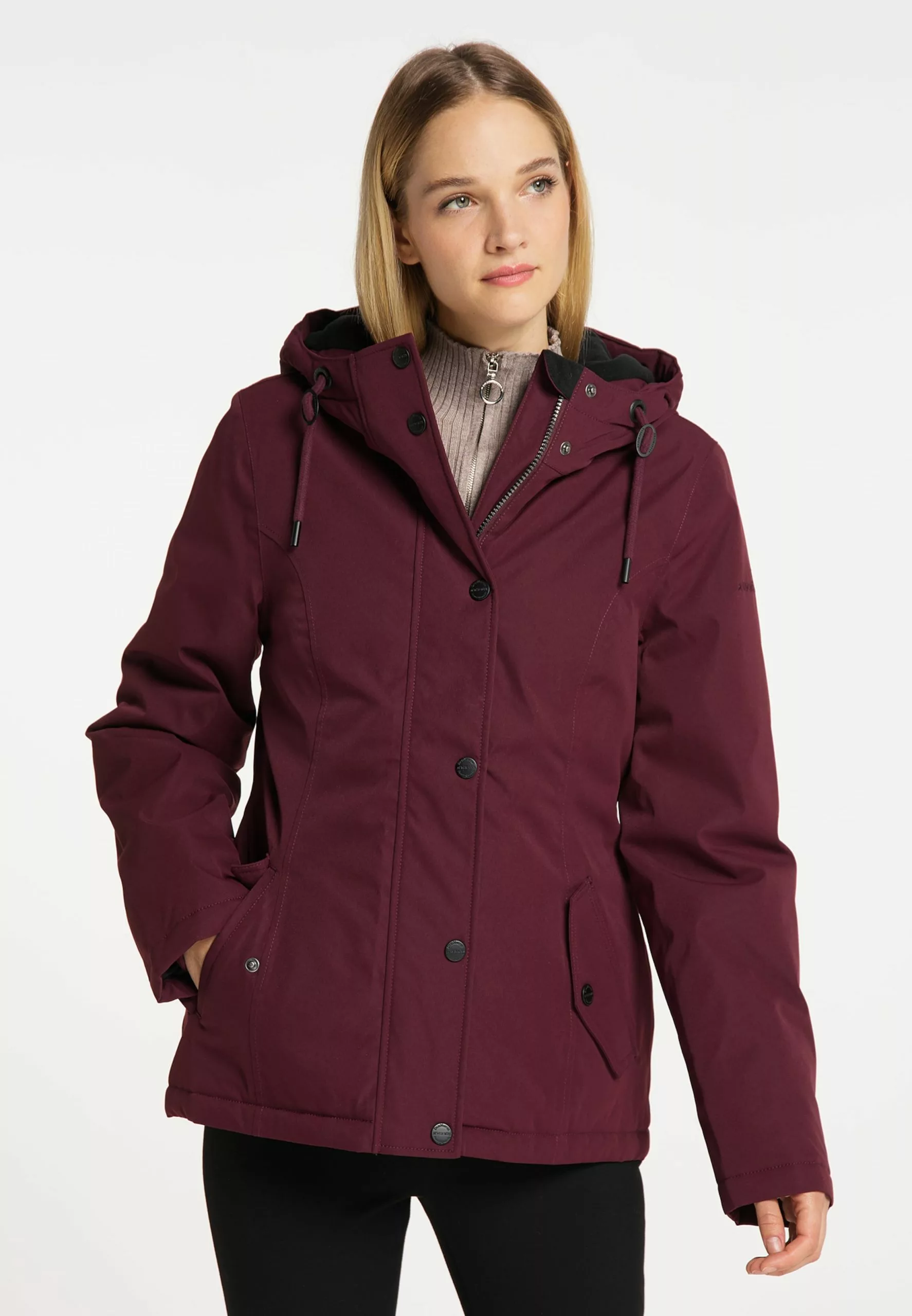 Vestes Dextérieur Veste Fonctionnelle Femme Bordeaux 2 Vestes Dextérieur Veste Fonctionnelle Femme Bordeaux – Image 2