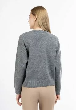 Pulls Maille Fine Pull-over Zitha Femme Gris Chiné -Magasin Vintage Dreimaster 0315c3b5e4def36008227202620d4c23