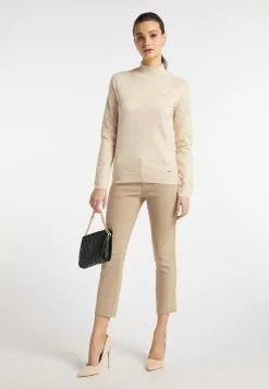 Pulls Maille Fine Pull-over Femme Beige Clair -Magasin Vintage Dreimaster 0390d80c23697403d4b0576352104d9d