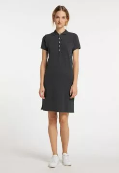 Robes En Jersey Robe Femme Anthracite -Magasin Vintage Dreimaster 039f3aceaa638a71abd30253f707e723