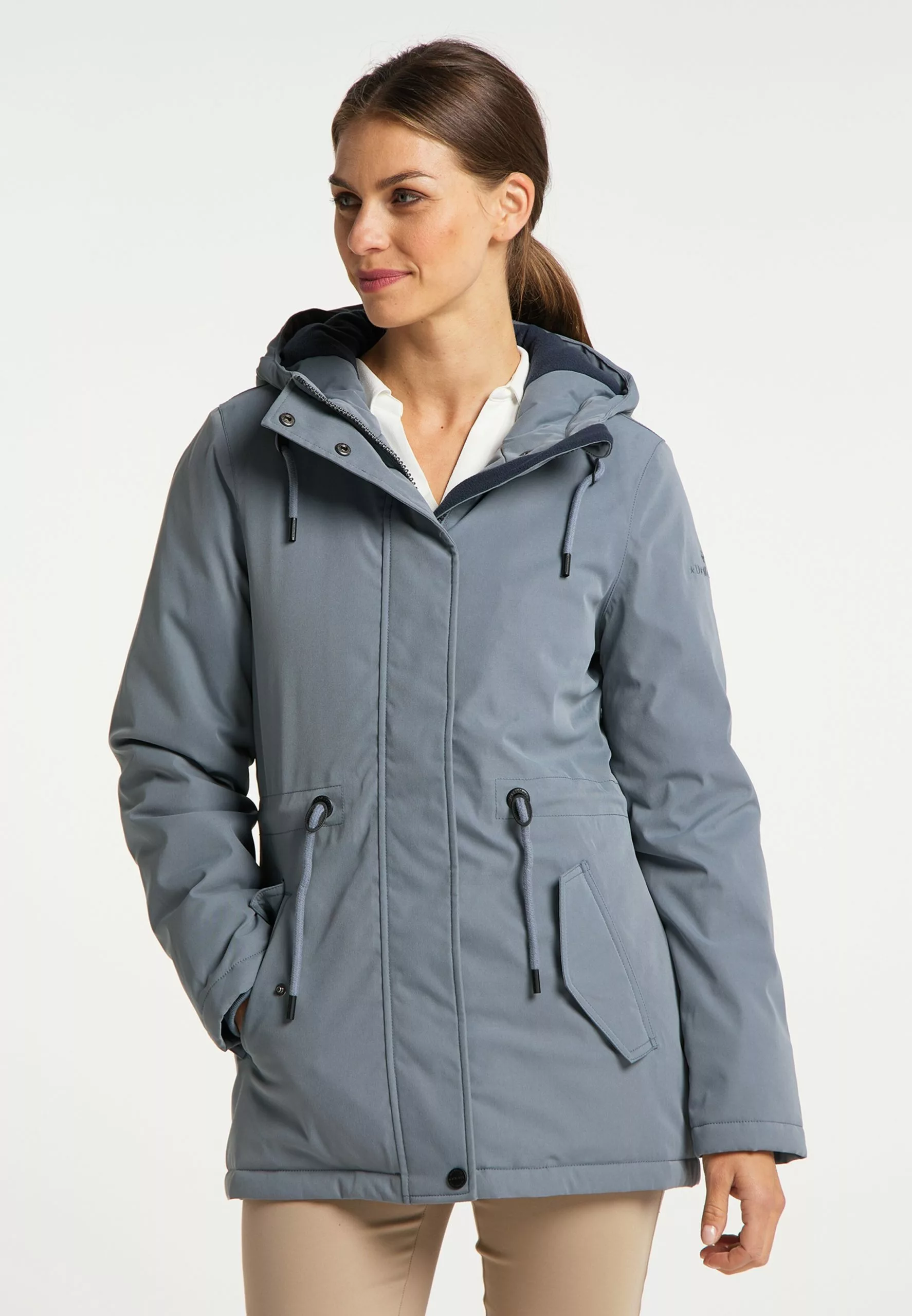 Parkas Parka D’hiver Femme Bleu Fumé 2 Parkas Parka D’hiver Femme Bleu Fumé – Image 2
