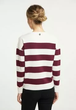 Pulls Maille Fine Pull-over Femme Rouge Sang / Blanc -Magasin Vintage Dreimaster 059936a05f59fd199479117f09c1510e