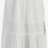 DreiMaster Vintage Jupes Midi Jupe Femme Blanc Cassé