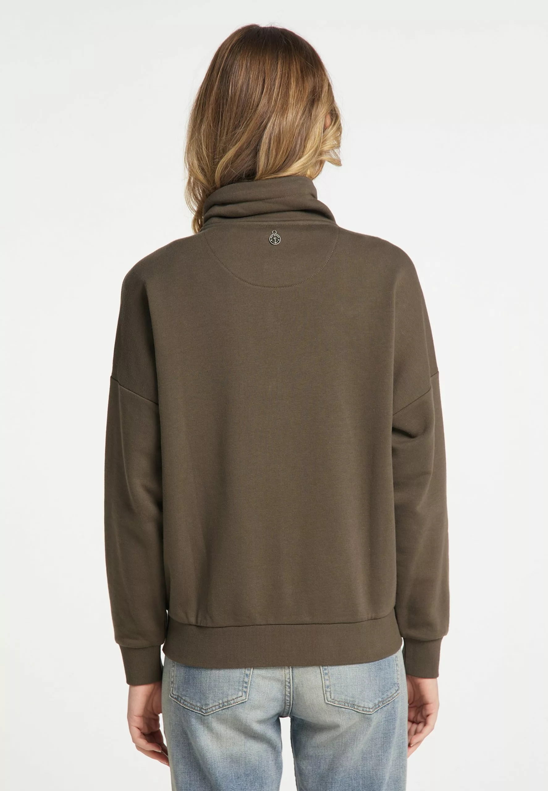 DreiMaster Vintage Sweats Zippés Veste De Survêtement Femme Marron 3 DreiMaster Vintage Sweats Zippés Veste De Survêtement Femme Marron – Image 3