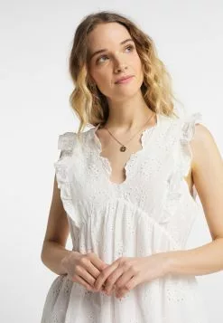 DreiMaster Vintage Robes Dété Robe D’été Femme Blanc Naturel -Magasin Vintage Dreimaster 0d9081250171a55aa3a4c19446bd61a9