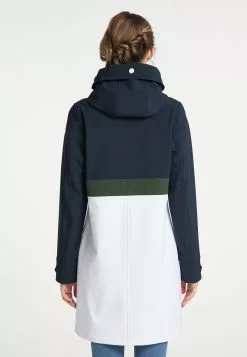 Manteaux De Pluie Manteau Fonctionnel Femme Bleu Nuit / Blanc -Magasin Vintage Dreimaster 0e08e7ea5699d95b680d5c73accd091c