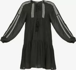 DreiMaster Vintage Robes Fluides Robe-chemise Femme Taupe