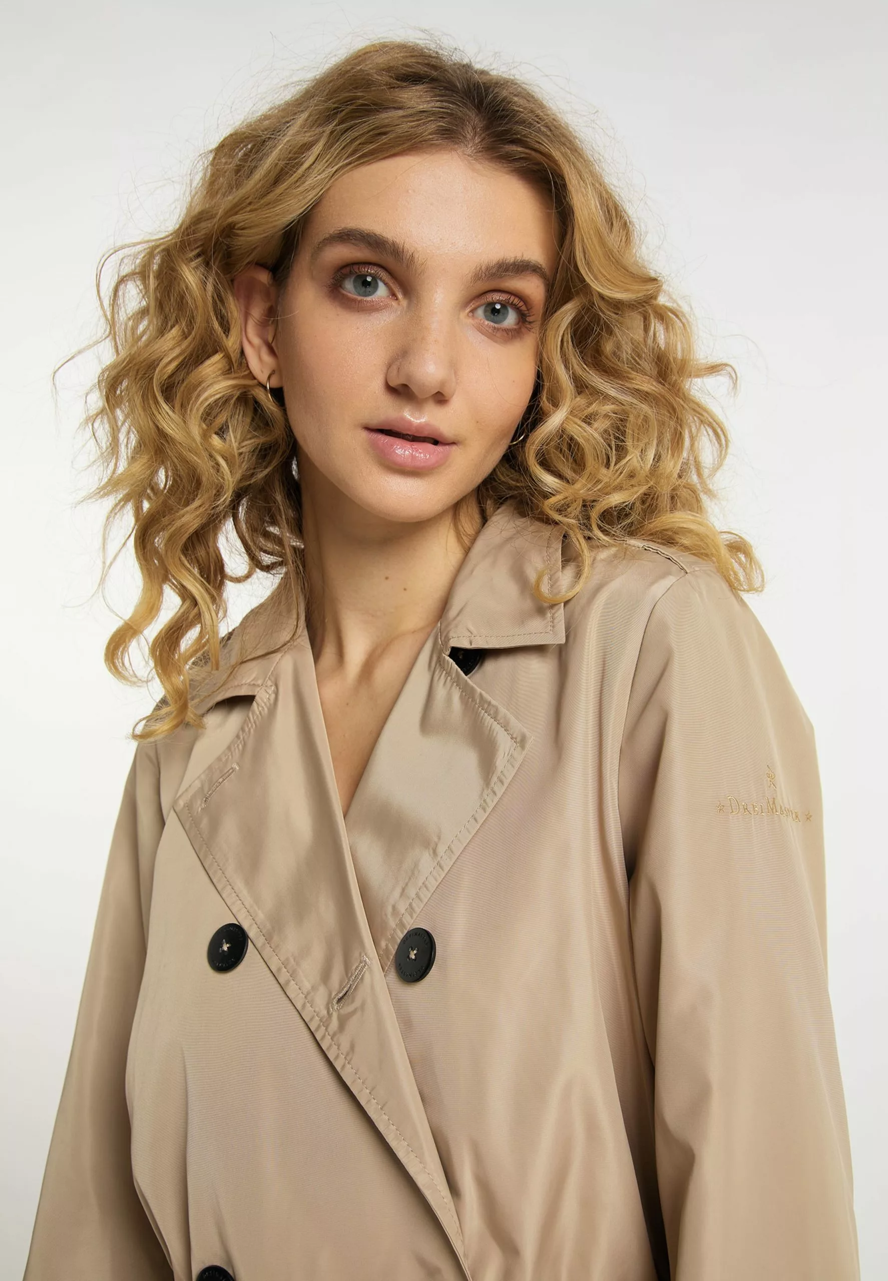 Trenchs Manteau Mi-saison Femme Beige 5 Trenchs Manteau Mi-saison Femme Beige – Image 5