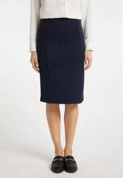 Jupes Midi Jupe Naemi Femme Marine -Magasin Vintage Dreimaster 125f28c0c62f2be8aa68316658fc3513