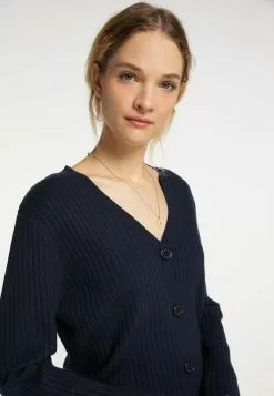 Gilets Cardigan Femme Bleu Nuit -Magasin Vintage Dreimaster 13a73d836539f7aa26ab2fa09c5cb3cd