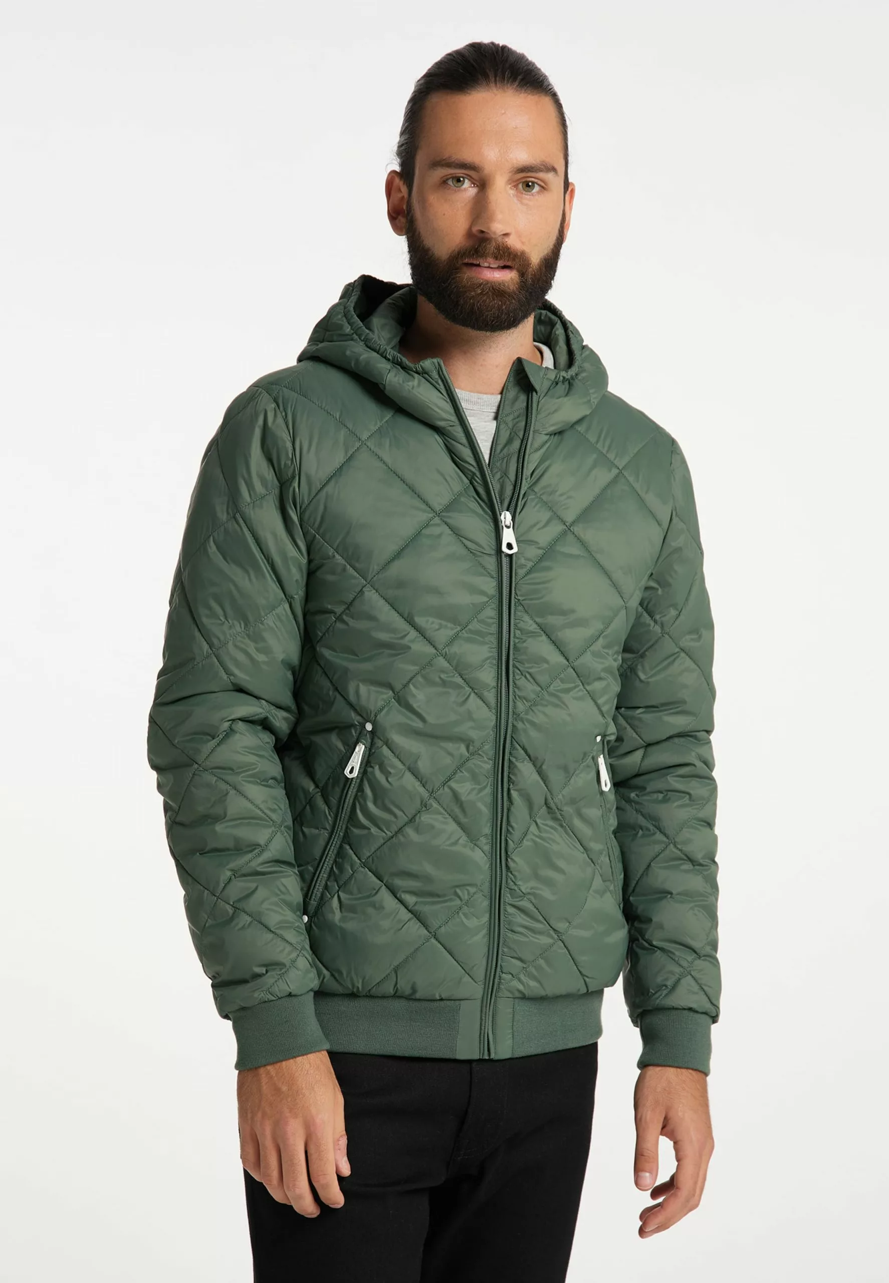 Vestes De Mi-saison Veste Mi-saison Homme Vert 2 Vestes De Mi-saison Veste Mi-saison Homme Vert – Image 2