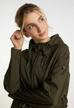 DreiMaster Vintage Parkas Parka Mi-saison Femme Olive -Magasin Vintage Dreimaster 14d4c0dfa68f3579fd2672e962206a58