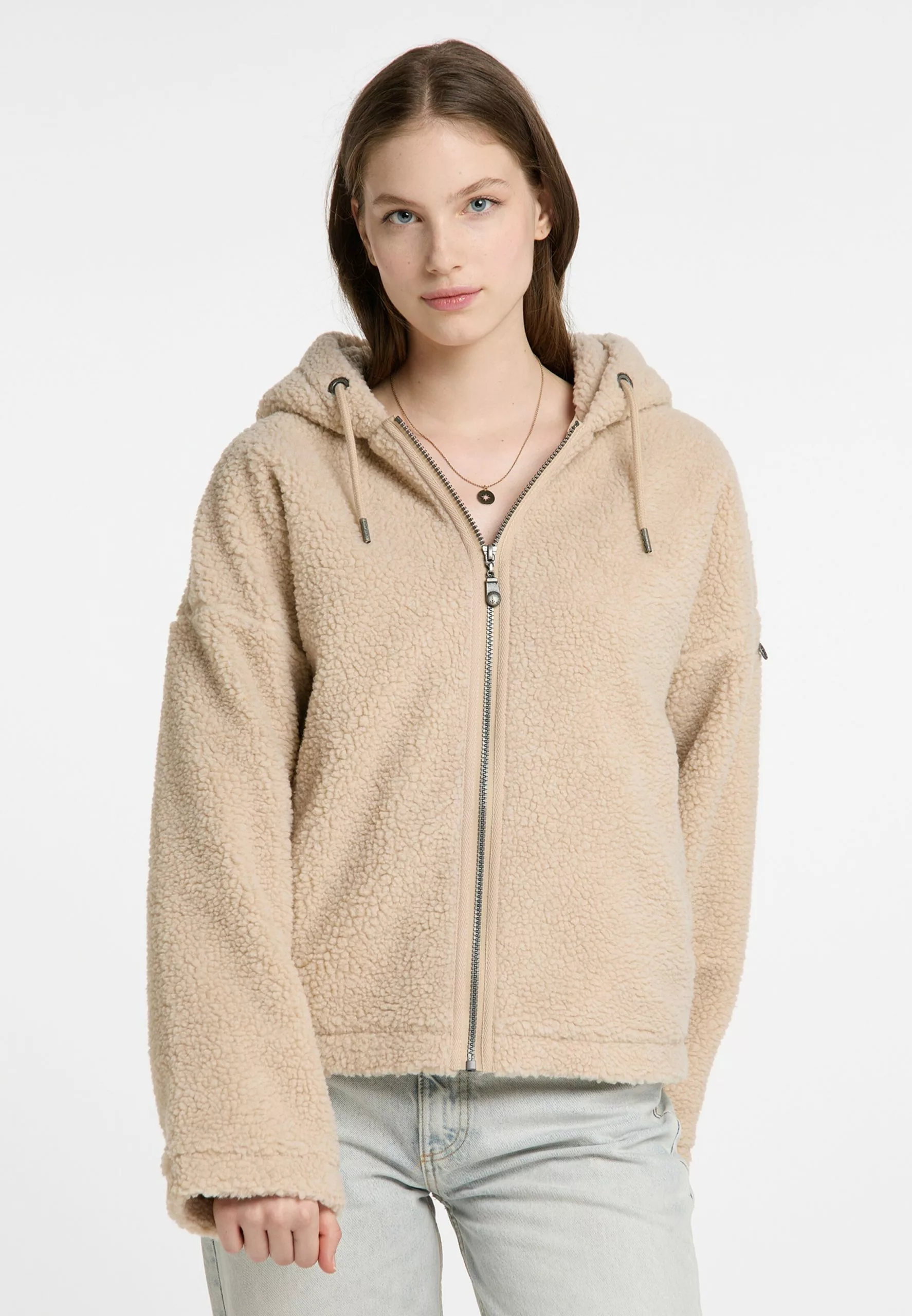 DreiMaster Vintage Vestes Veste Mi-saison Femme Beige 2 DreiMaster Vintage Vestes Veste Mi-saison Femme Beige – Image 2