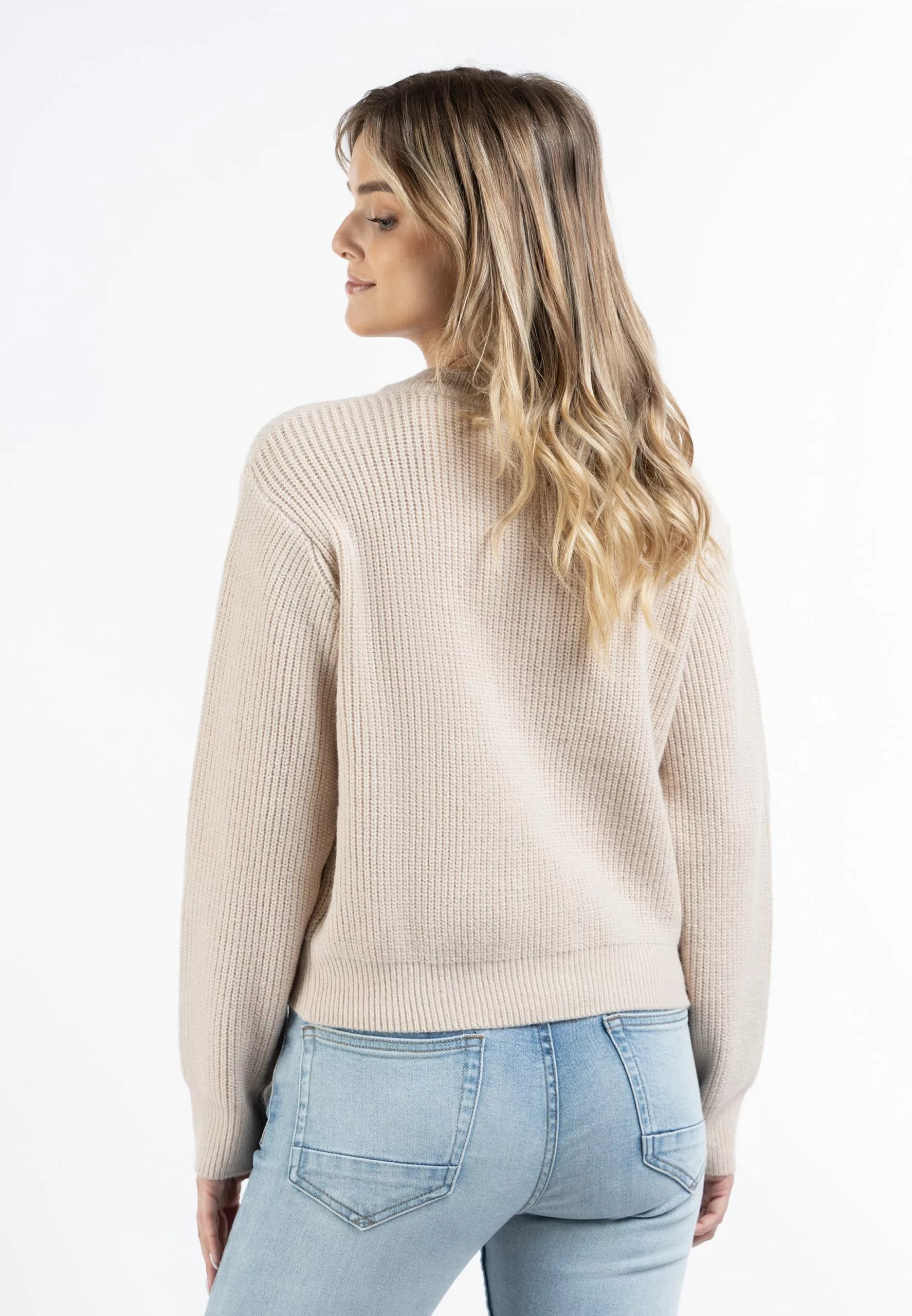 DreiMaster Vintage Gilets Cardigan Femme Beige 3 DreiMaster Vintage Gilets Cardigan Femme Beige – Image 3