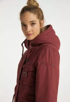 DreiMaster Vintage Parkas Parka D’hiver Femme Rouge Pastel -Magasin Vintage Dreimaster 1c80e4bae99bc1b42980a03fe4f94da6