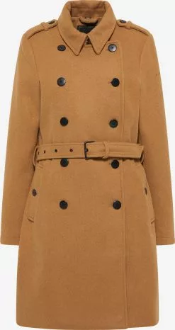 Trenchs Manteau Mi-saison Femme Sable