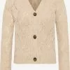 DreiMaster Vintage Gilets Cardigan Imane Femme Beige Clair