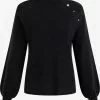 Pulls Maille Fine Pull-over Femme Noir