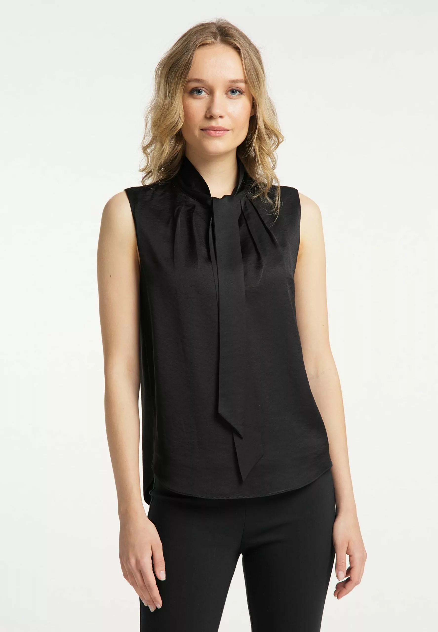 Blouses Chemisier Femme Noir 2 Blouses Chemisier Femme Noir – Image 2