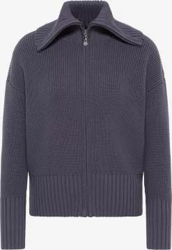 DreiMaster Vintage Gilets Cardigan Femme Gris Foncé