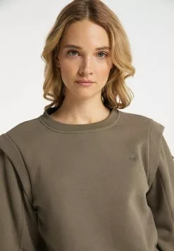 DreiMaster Vintage Sweats Sweat-shirt Femme Olive -Magasin Vintage Dreimaster 20840afd1a187ae41b0e0e3b3630e0c1