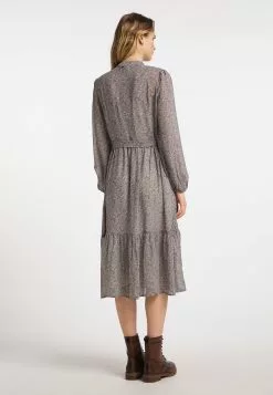 DreiMaster Vintage Robes Fluides Robe-chemise Femme Beige -Magasin Vintage Dreimaster 2145ebf3052f2542293971e4e93f90e5