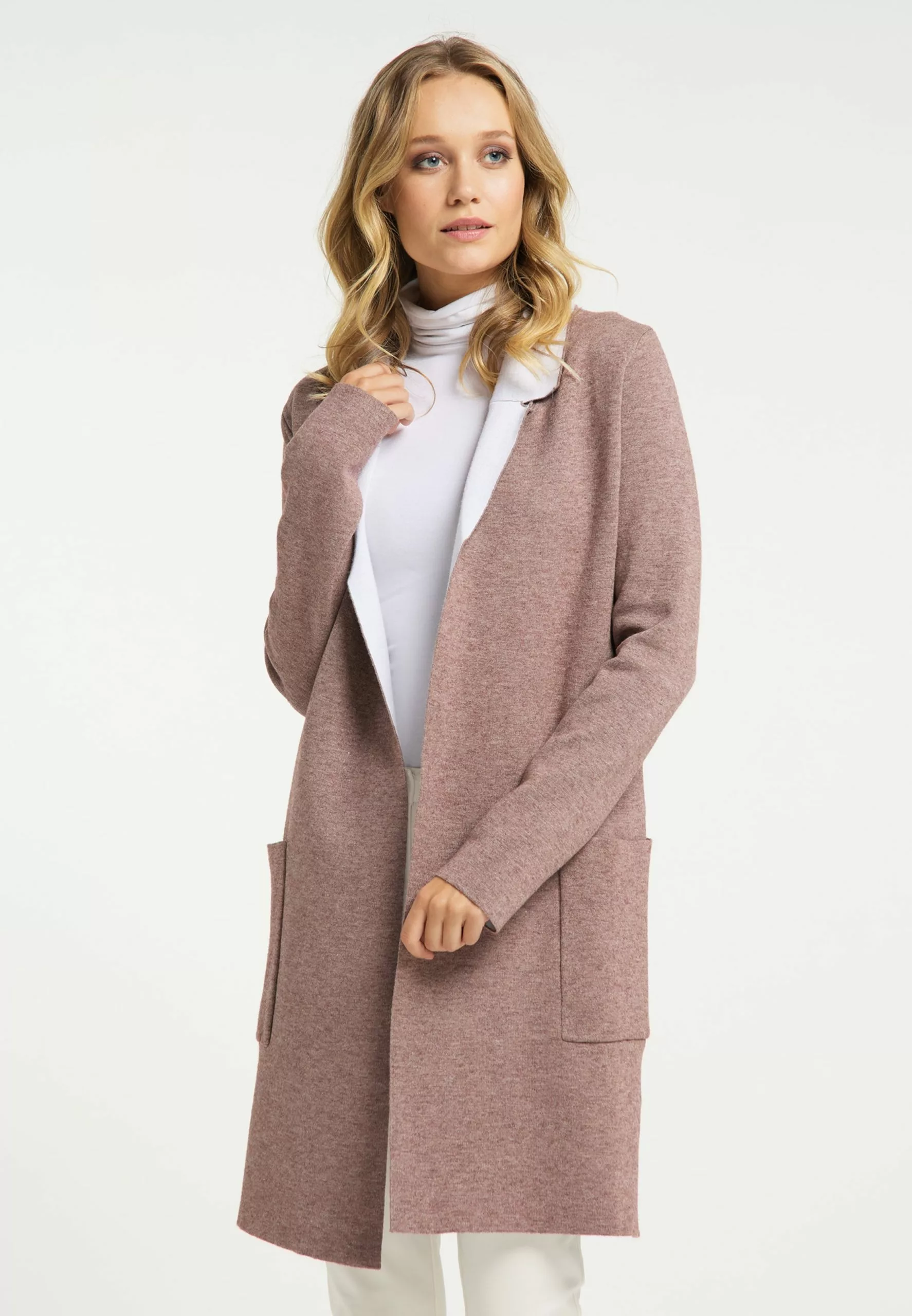 Gilets Cardigan Femme Marron 2 Gilets Cardigan Femme Marron – Image 2