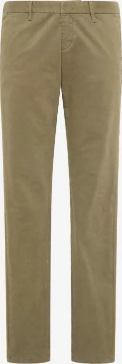 DreiMaster Vintage Pantalons En Toile Coupe Slim Pantalon Femme Olive