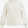 Pulls Maille Fine Pull-over Femme Ivoire