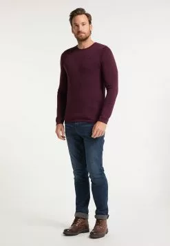 DreiMaster Vintage Pulls à Col Rond Pull-over Homme Bordeaux -Magasin Vintage Dreimaster 259dd53017bc060084d434001d26b012