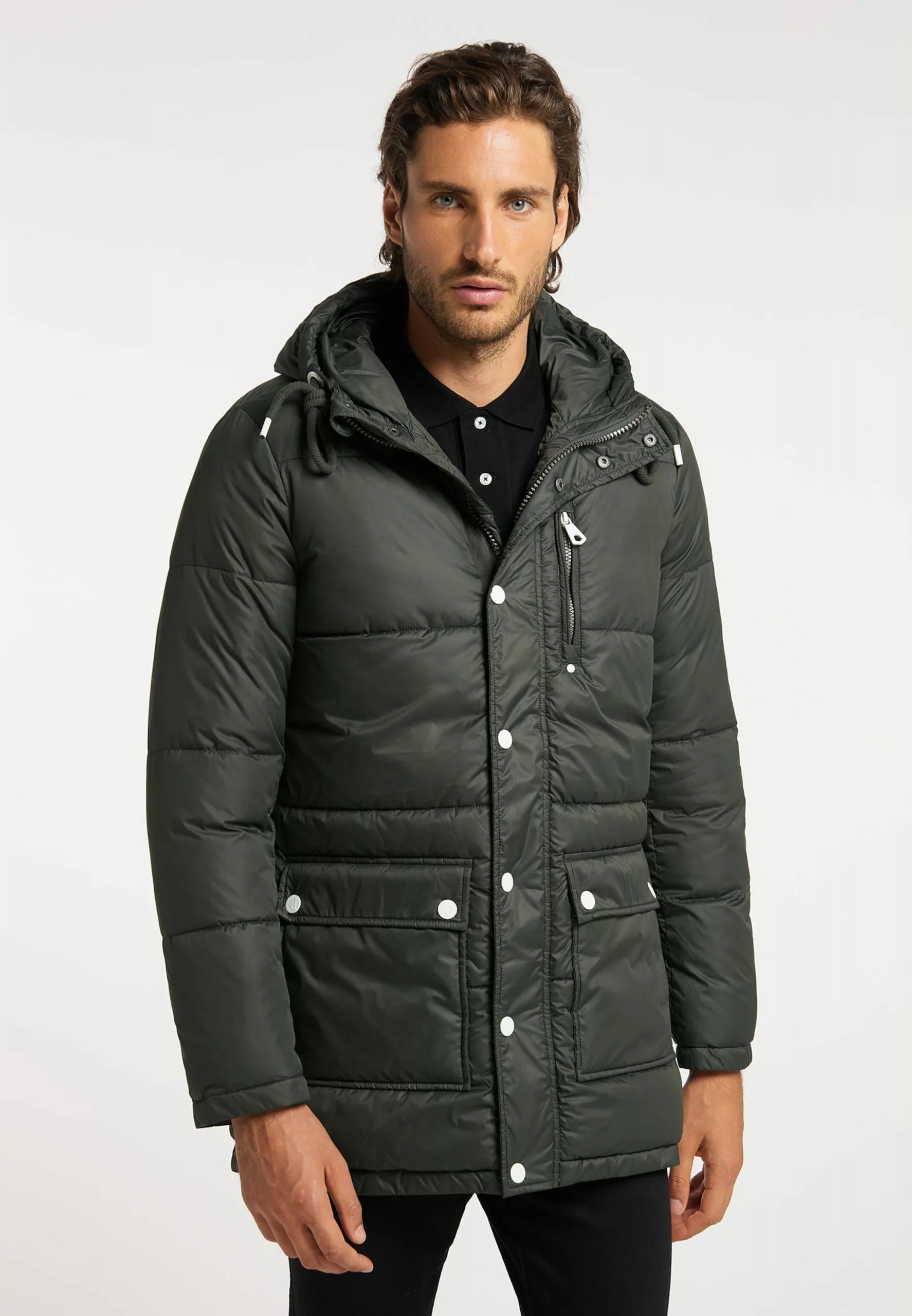 Parkas Parka D’hiver Homme Kaki 2 Parkas Parka D’hiver Homme Kaki – Image 2