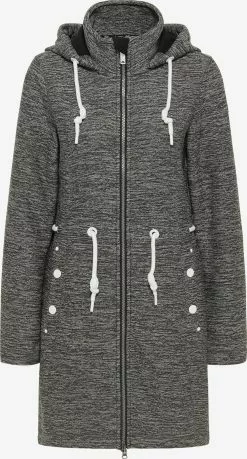 Vestes Dextérieur Veste En Polaire Femme Gris Chiné