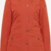 DreiMaster Vintage Manteaux De Pluie Manteau Fonctionnel Femme Rouge Orangé