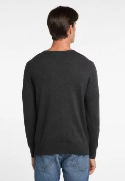 Pulls à Col En V Pull-over Markani Homme Anthracite -Magasin Vintage Dreimaster 270798322f2ea431ed0c5959208e9a40