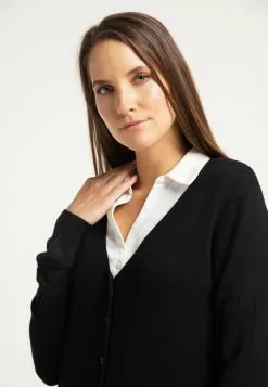 Gilets Cardigan Femme Noir -Magasin Vintage Dreimaster 28994a110d76707ff76e3cae8ff7d472