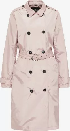 Trenchs Manteau Mi-saison Femme Rose Clair