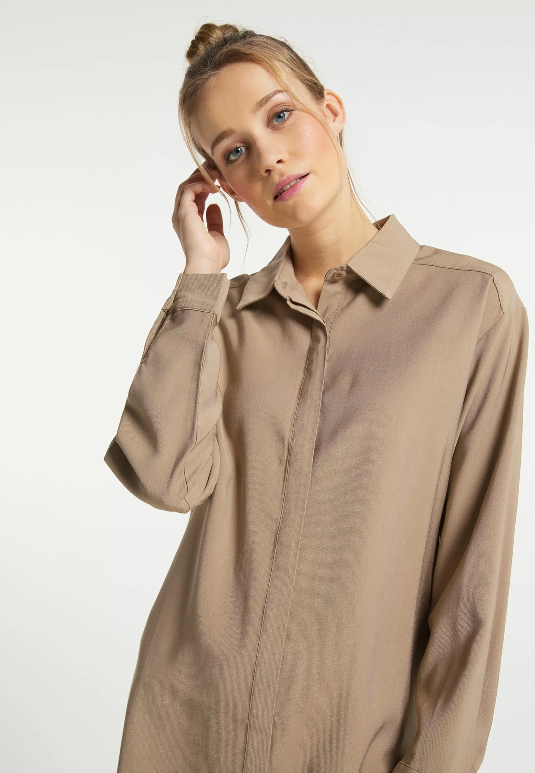 DreiMaster Vintage Blouses Longues Chemisier Femme Beige 5 DreiMaster Vintage Blouses Longues Chemisier Femme Beige – Image 5