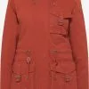 DreiMaster Vintage Parkas Parka D’hiver Femme Rouge