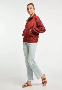 Dreimaster Vestes De Mi-saison Veste Mi-saison Femme Rouge Pastel -Magasin Vintage Dreimaster 2d05df7a776129992f522aac0eeba453