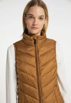 Vestes Sans Manches Gilet Femme Caramel -Magasin Vintage Dreimaster 2d233d843d46c5dc1fe851f357f1c1a8