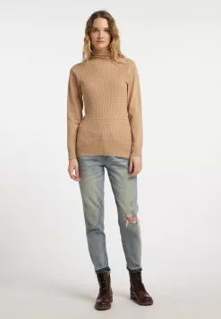 DreiMaster Vintage Pulls Basiques Pull-over Abrel Femme Sable -Magasin Vintage Dreimaster 2f15db324421c5c48485d0288519d9de