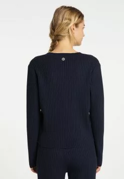 Gilets Cardigan Femme Bleu Nuit -Magasin Vintage Dreimaster 31a7674018bae49aa8456f9c47b06719