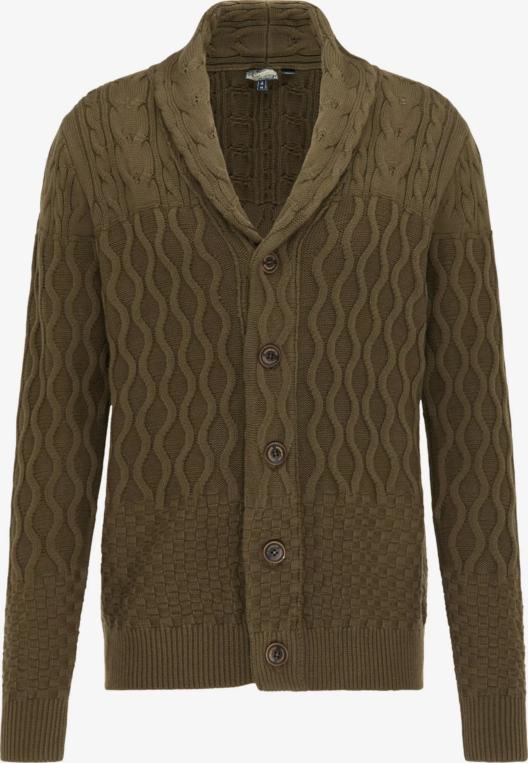 DreiMaster Vintage Gilets Vestes En Maille Homme Olive 1 DreiMaster Vintage Gilets Vestes En Maille Homme Olive