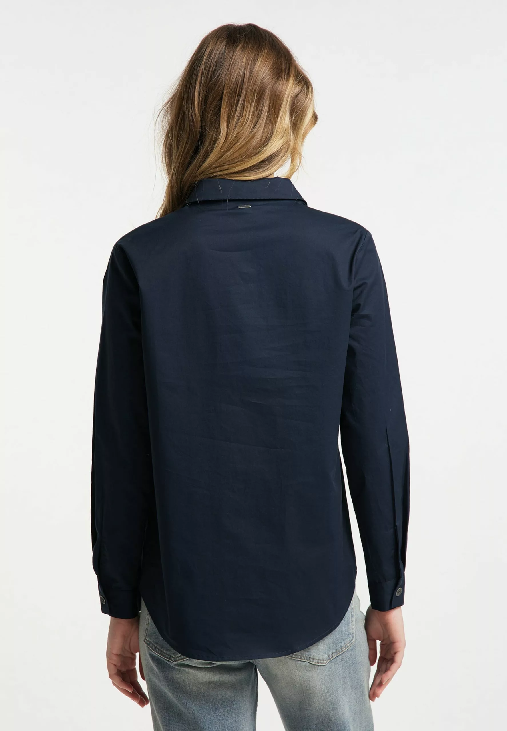 DreiMaster Vintage Chemisiers Chemisier Femme Bleu / Bleu Foncé 3 DreiMaster Vintage Chemisiers Chemisier Femme Bleu / Bleu Foncé – Image 3