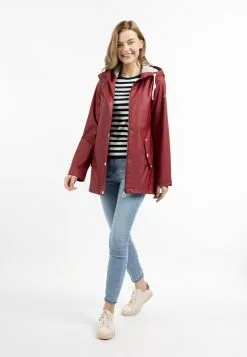 Vestes De Mi-saison Veste Mi-saison Femme Rouge Foncé -Magasin Vintage Dreimaster 33c426108ba71364016d234ba97e1d09