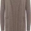Gilets Cardigan Femme Taupe