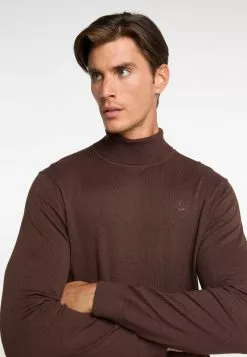 Pulls à Col Roulé Pull-over Markani Homme Brun Foncé -Magasin Vintage Dreimaster 368c29e477734c1bb0b031a87e54e850