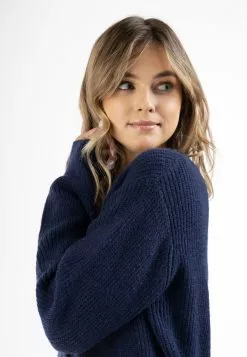 DreiMaster Vintage Gilets Cardigan Femme Marine -Magasin Vintage Dreimaster 3697bb9d12ca65f8e9ca365e8ea89026